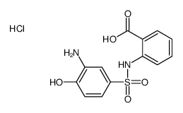 2-[[(3-amino-4-hydroxyphenyl)sulphonyl]amino]benzoic acid hydrochloride structure