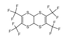 2,3,6,7-tetrakis(trifluoromethyl)-4a,8a-dihydro-[1,4]dithiino[2,3-b][1,4]dithiine结构式