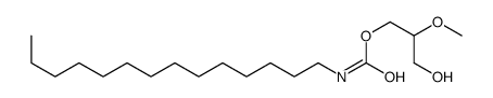 (3-hydroxy-2-methoxypropyl) N-tetradecylcarbamate Structure