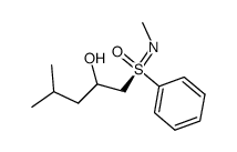 (SS)-4-methyl-1-(N-methylphenylsulfonimidoyl)-2-pentanol结构式