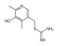 Carbamimidothioic acid, (5-hydroxy-4,6-dimethyl-3-pyridinyl)methyl ester (9CI) Structure