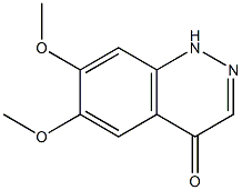 6,7-Dimethoxy-1H-cinnolin-4-one结构式