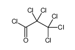 2,2,3,3,3-pentachloropropanoyl chloride结构式