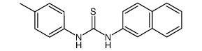 N-p-Tolyl-N'-β-naphthyl thiourea结构式