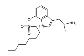 [3-[(2R)-2-aminopropyl]-1H-indol-7-yl] octane-1-sulfonate结构式