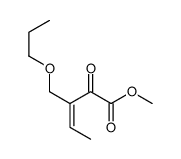 methyl 2-oxo-3-(propoxymethyl)pent-3-enoate结构式