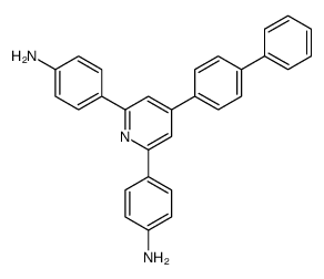 4-[6-(4-aminophenyl)-4-(4-phenylphenyl)pyridin-2-yl]aniline Structure