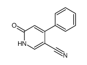 6-oxo-4-phenyl-1H-pyridine-3-carbonitrile结构式
