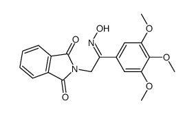 2-(2-(hydroxyimino)-2-(3,4,5-trimethoxyphenyl)ethyl)isoindoline-1,3-dione Structure