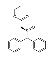 ethyl 2-[(R)-benzhydrylsulfinyl]acetate Structure
