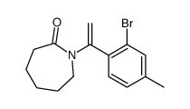 1-[1-(2-bromo-4-methylphenyl)ethenyl]azepan-2-one Structure