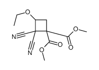 dimethyl 2,2-dicyano-3-ethoxycyclobutane-1,1-dicarboxylate Structure