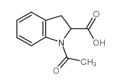 1H-​Indole-​2-​carboxylic acid, 1-​acetyl-​2,​3-​dihydro Structure