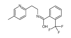 N-[2-(5-methylpyridin-2-yl)ethyl]-2-(trifluoromethyl)benzamide结构式