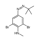 2,6-dibromo-4-(tert-butyldiazenyl)-N-methylaniline Structure