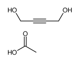 acetic acid,but-2-yne-1,4-diol Structure
