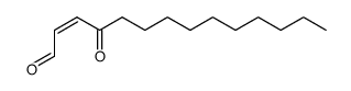 cis-2-tetradecen-1-al-4-one结构式