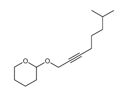 7-Methyl-1-tetrahydropyranyloxy-2-octyne结构式