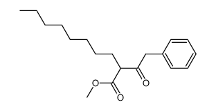 methyl 2-(2-phenylacetyl)decanoate结构式