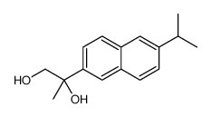2-(6-propan-2-ylnaphthalen-2-yl)propane-1,2-diol结构式