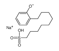 sodium 9-(hydroxyphenyl)nonanesulphonate结构式