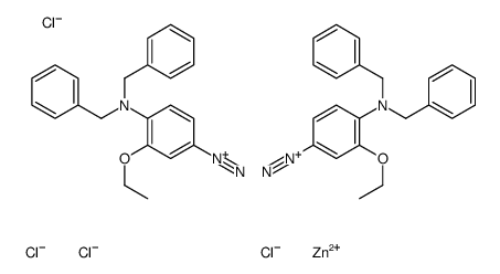 4-[bis(benzyl)amino]-3-ethoxybenzenediazonium tetrachlorozincate (2:1)结构式
