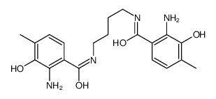 2-amino-N-[4-[(2-amino-3-hydroxy-4-methylbenzoyl)amino]butyl]-3-hydroxy-4-methylbenzamide Structure