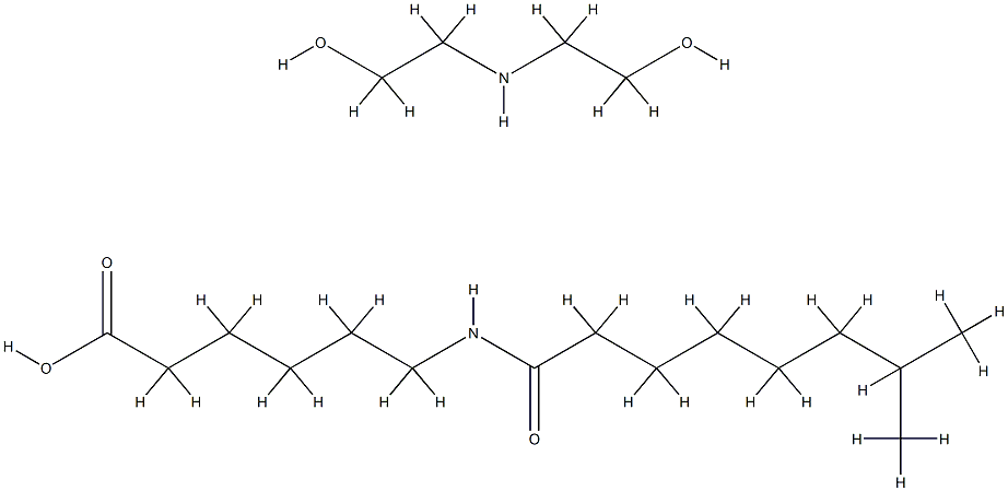 6-(isononanoylamino)hexanoic acid, compound with 2,2'-iminodiethanol (1:1) structure