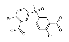 bis-(4-bromo-3-nitro-phenyl)-methyl-arsine oxide Structure