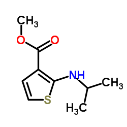 methyl 2-(isopropylamino)thiophene-3-carboxylate结构式