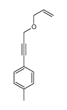 1-methyl-4-(3-prop-2-enoxyprop-1-ynyl)benzene结构式