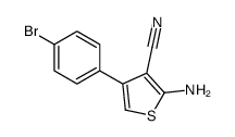 2-amino-4-(4-bromophenyl)thiophene-3-carbonitrile Structure