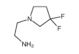 2-(3,3-二氟-1-吡咯烷)-乙胺结构式