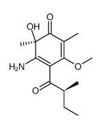 [R,(+)]-5-Amino-6-hydroxy-3-methoxy-2,6-dimethyl-4-[(2S)-2-methyl-1-oxobutyl]-2,4-cyclohexadiene-1-one picture