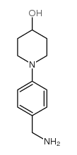 1-(4-氨基甲基苯基)-4-哌啶醇结构式