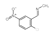 N-[(E)-(2-Chloro-5-nitrophenyl)methylidene]-methanamine结构式