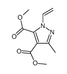 dimethyl 2-ethenyl-5-methylpyrazole-3,4-dicarboxylate Structure