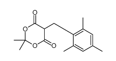 2,2-dimethyl-5-[(2,4,6-trimethylphenyl)methyl]-1,3-dioxane-4,6-dione结构式