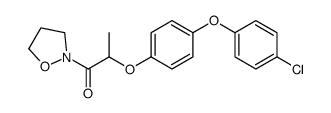 2-[4-(4-chlorophenoxy)phenoxy]-1-(1,2-oxazolidin-2-yl)propan-1-one Structure