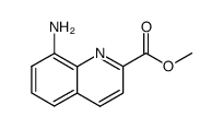 8-amino-2-quinolinecarboxylic acid methyl ester结构式