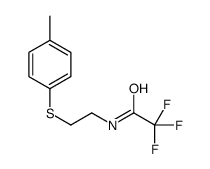 2,2,2-trifluoro-N-[2-(4-methylphenyl)sulfanylethyl]acetamide Structure