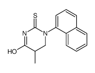 5-methyl-1-naphthalen-1-yl-2-sulfanylidene-1,3-diazinan-4-one结构式