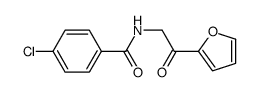 4-chloro-N-[2-(furan-2-yl)-2-oxoethyl]benzamide Structure