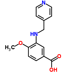 4-Methoxy-3-[(4-pyridinylmethyl)amino]benzoic acid结构式