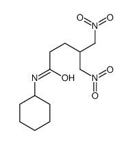 N-cyclohexyl-5-nitro-4-(nitromethyl)pentanamide Structure