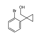 [1-(2-bromophenyl)cyclopropyl]methanol Structure