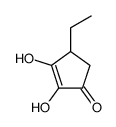 4-ethyl-2,3-dihydroxycyclopent-2-en-1-one Structure