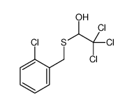 2,2,2-trichloro-1-[(2-chlorophenyl)methylsulfanyl]ethanol结构式