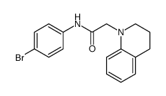 N-(4-bromophenyl)-2-(3,4-dihydro-2H-quinolin-1-yl)acetamide结构式