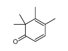 4,5,6,6-tetramethylcyclohexa-2,4-dien-1-one结构式